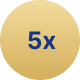 5x ikona